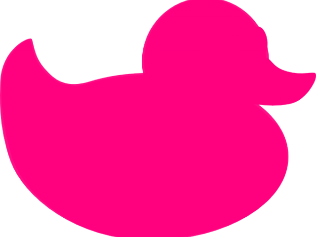 Pink Rubber Duck Clip Art (640x480), Png Download