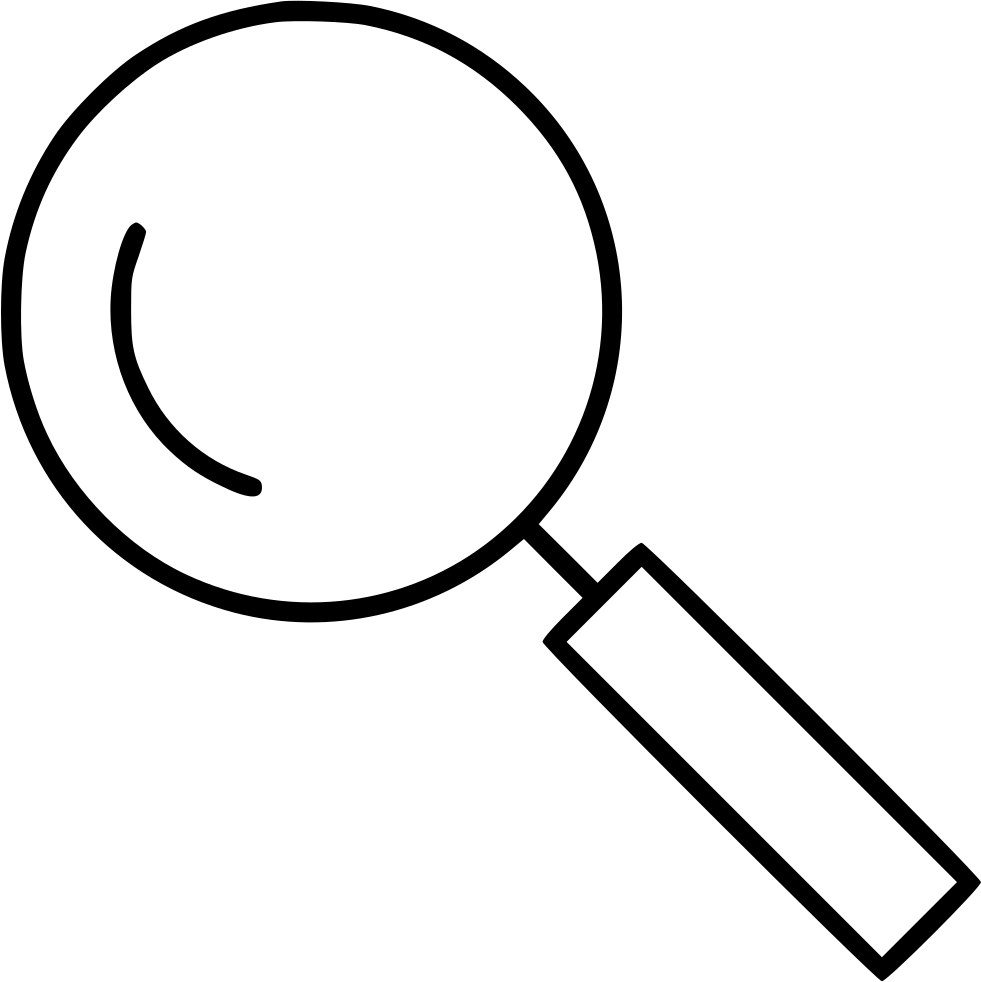 Search Magnifier Magnifying Glass Find Comments - Portable Network Graphics (981x982), Png Download