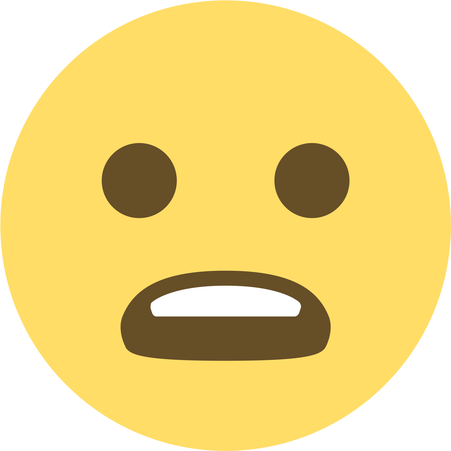 Open - Smile Emoji Flat (2000x2000), Png Download