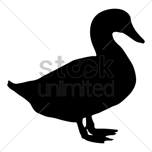 Free Download Duck Silhouette Clip Art Clipart Duck - Silhouette Duck (600x600), Png Download