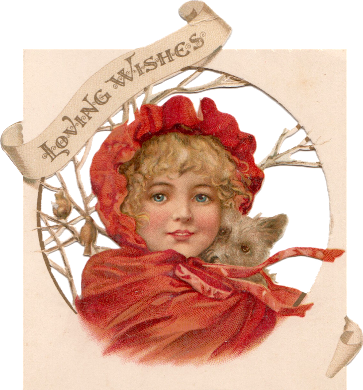 Loving Wishes Christmas Girl - Christmas Day (730x783), Png Download