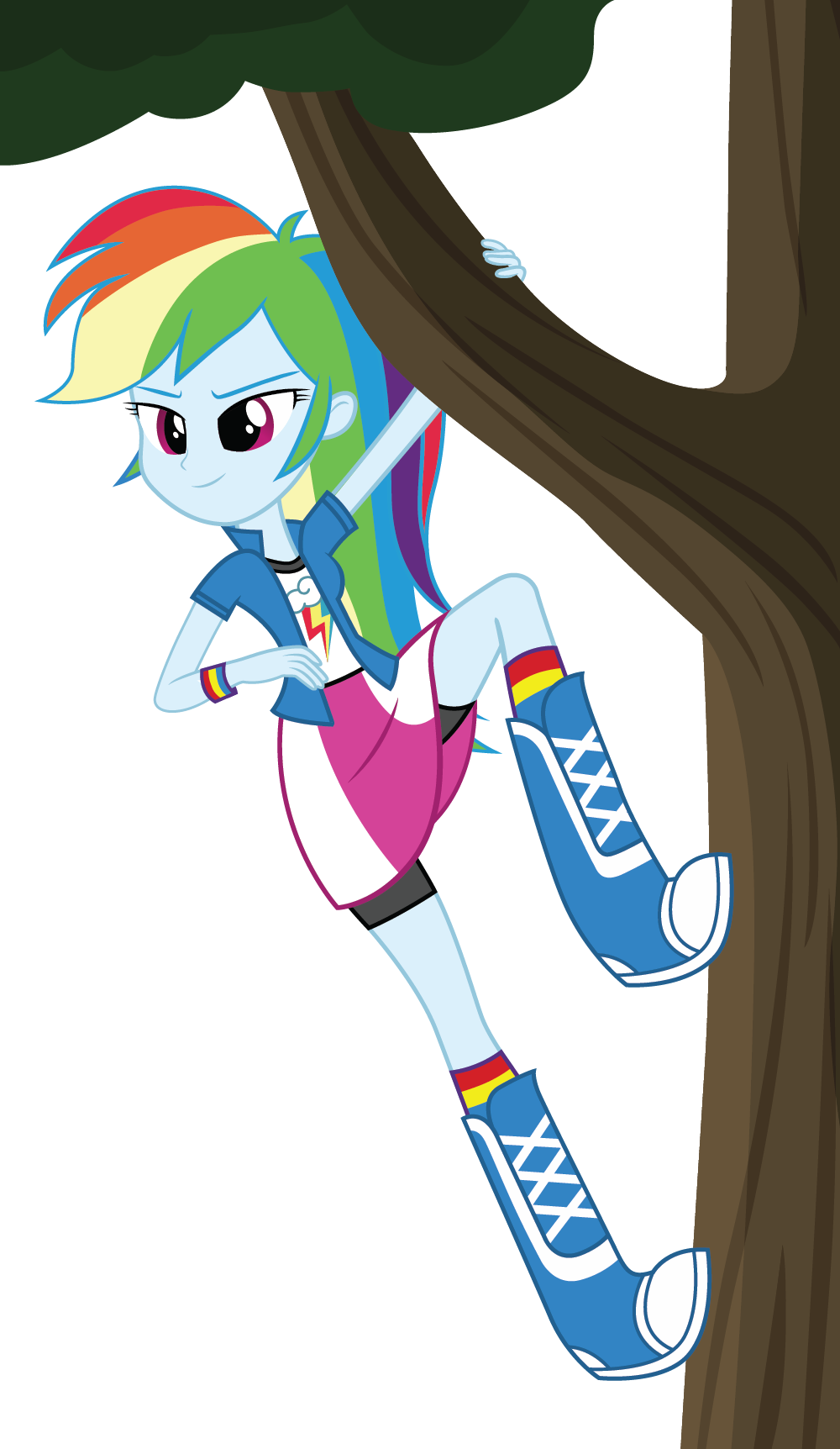 Famousmari5, Boots, Clothes, Compression Shorts, Equestria - Rainbow Dash Equestria Girls (1000x1724), Png Download