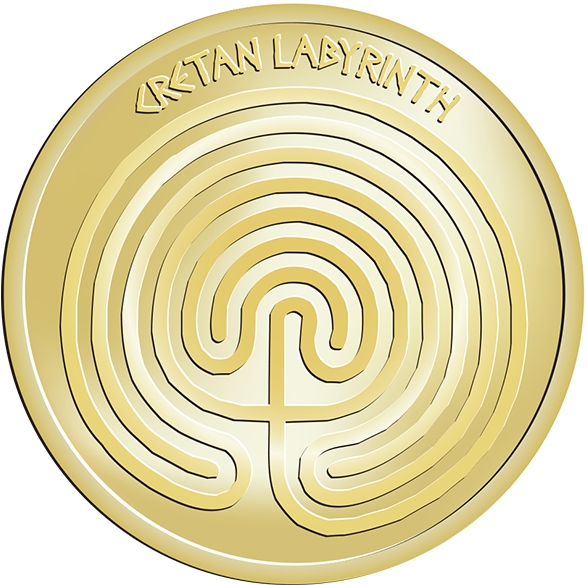 Crete Cretan Labyrinth - Circle (600x587), Png Download