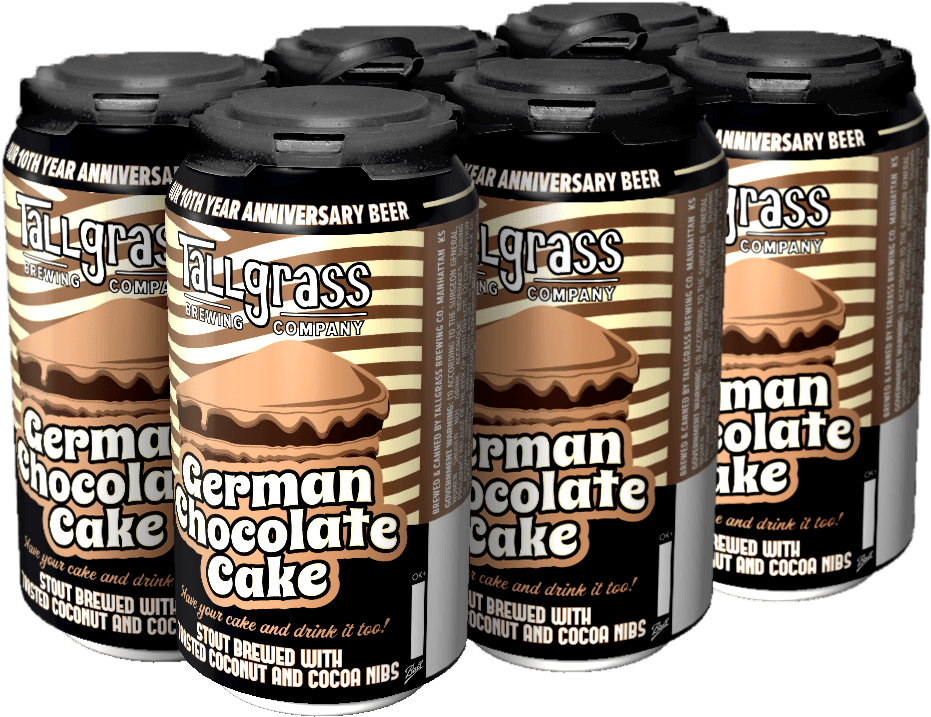 German Chocolate Cake - Tallgrass Brewing Co (1056x811), Png Download