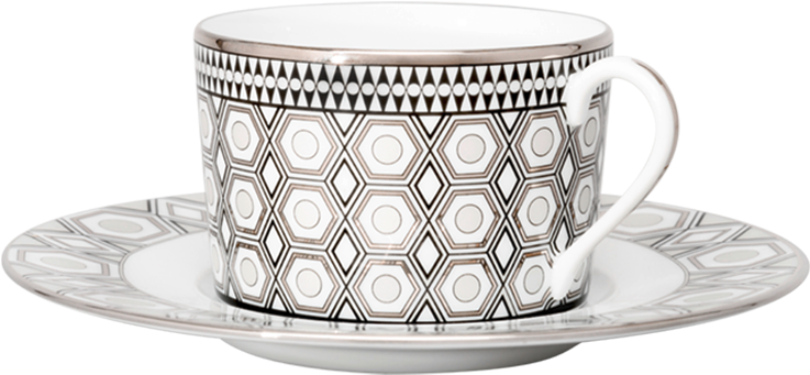 Hollywood By Martyn Lawrence Bullard Set Of 2 Tea - Haviland Hollywood Tea Cup And Saucer (1000x1000), Png Download