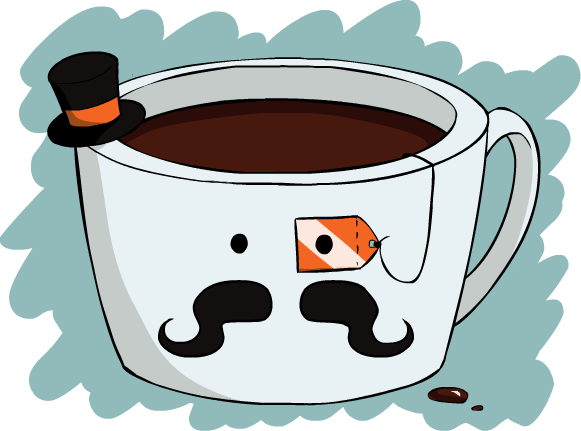 Cup Of Tea Comic - Cup Of Tea Comics (581x431), Png Download