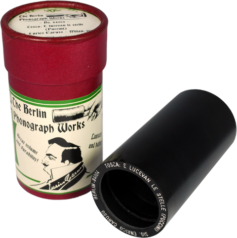 Enrico Caruso Phonograph Cylinder - Phonograph Cylinder Caruso (480x482), Png Download