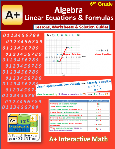 Download "a Math" 6th Grade Math - A+ Tutorsoft, Inc. A+ Interactive ...