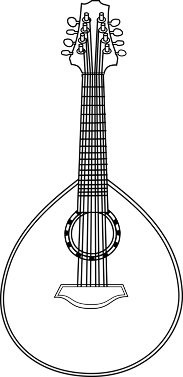 Lute String Instruments Musical Instruments Electric - Lute Clipart (364x750), Png Download