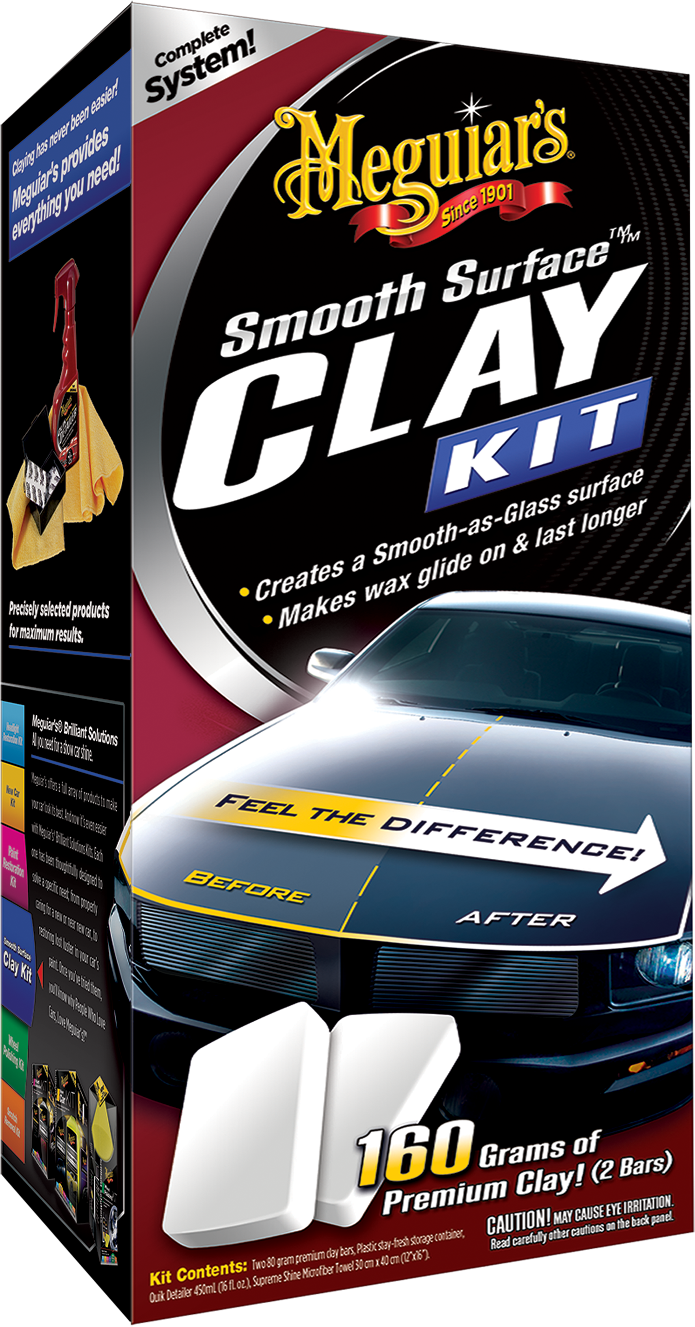 G1016 Smooth Surface Clay Kit - Meguiar's Smooth Surface Clay Kit Set (3000x3000), Png Download