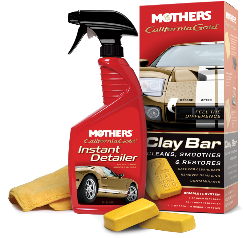 California Gold Clay Bar System - Mothers Clay Bar Kit (800x800), Png Download