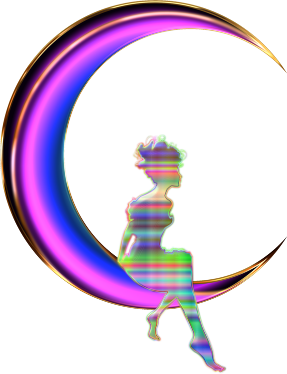 Clip Art Illustration Of A Tribal Sun With Moon And - Clip Art (575x750), Png Download