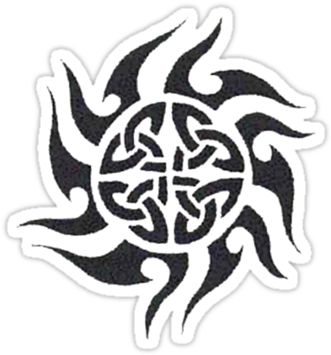 Henley Portfolio Tribal Celtic Suntribal Sun Png - Tattoo (375x360), Png Download