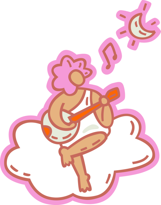 Vector Illustration Of Cupid God Of Desire And Erotic (549x700), Png Download