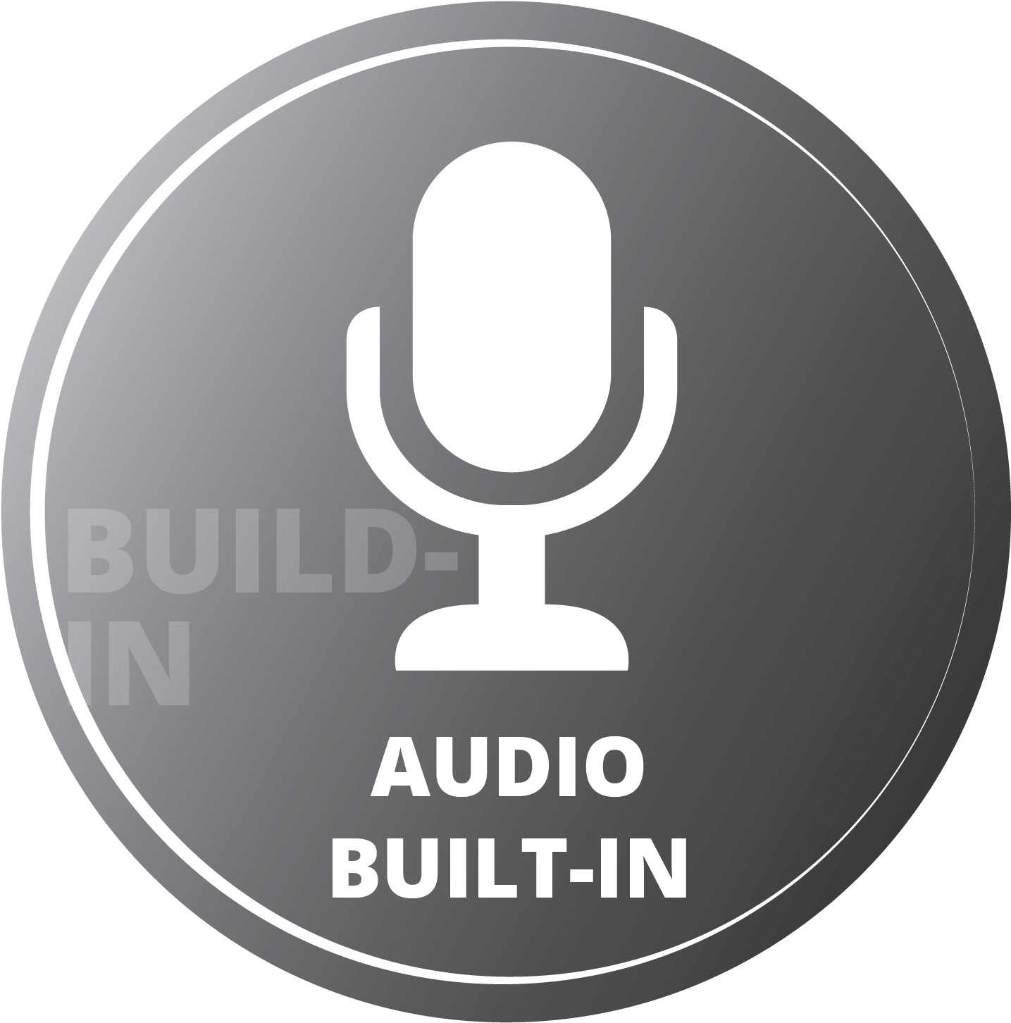 Audio Built-in - Portable Network Graphics (1667x1667), Png Download