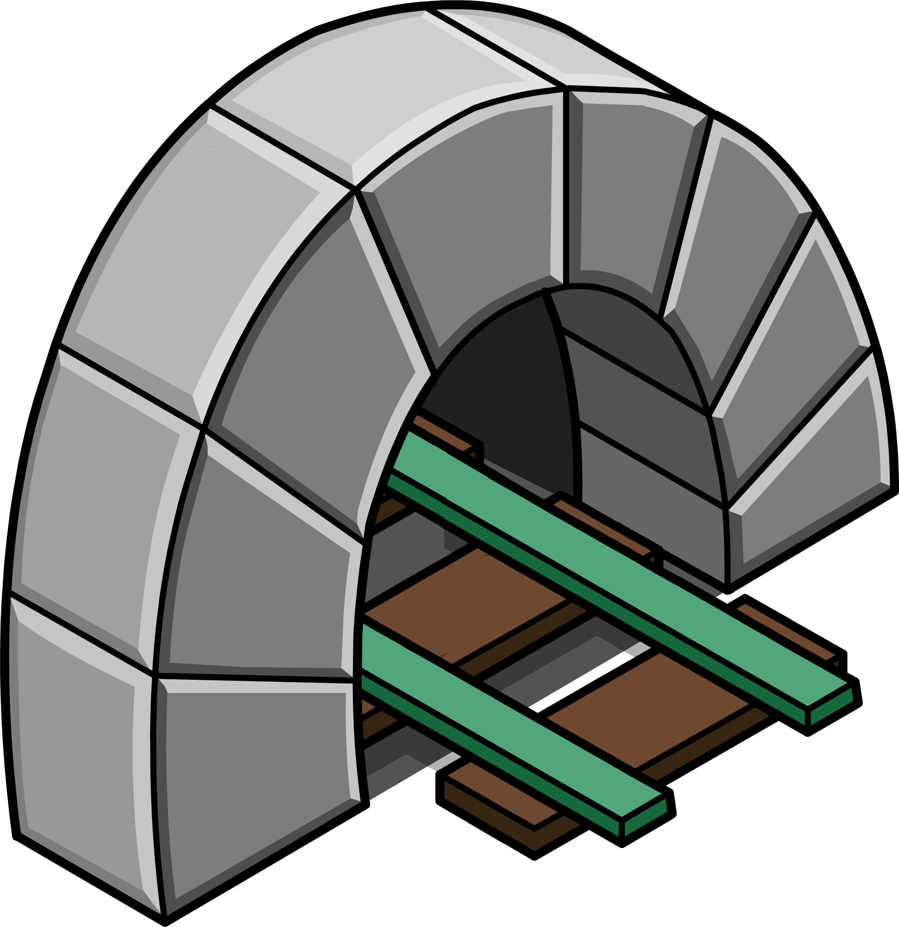 Green Line Tunnel Icon - Tunnel Png (1844x1901), Png Download