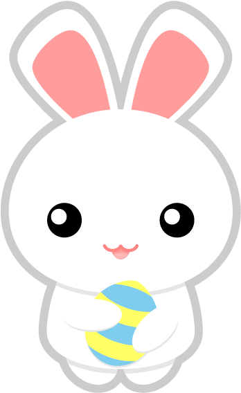 Small Clipart Easter Bunny - Cute Bunny Clip Art (600x600), Png Download