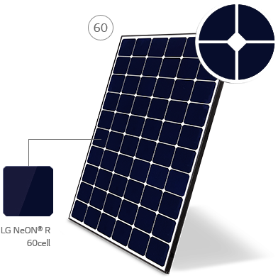 Go To Neon® R - Lg Solar Neon R 365 Wp Mono Zwart Frame [lg365q1c-a5] (758x490), Png Download