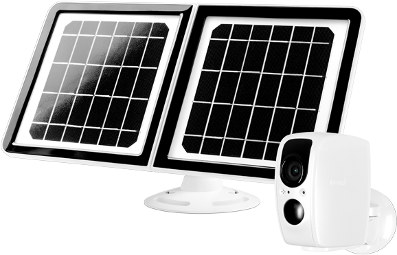 Solar - Lynx Solar Weatherproof Outdoor Wifi Surveillance Camera (600x450), Png Download