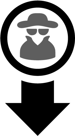 Icon Decrease Risk 1 1 [converted] 500 500 (500x500), Png Download