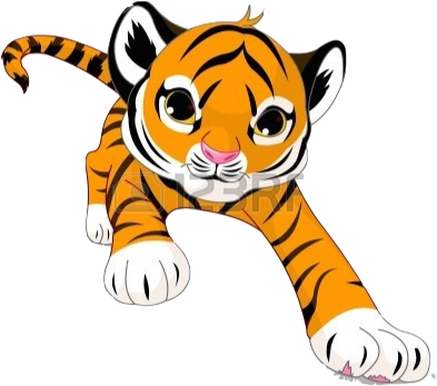 So If You Get Lost, Always Look Out For Tiger Tree - Tiger Cubs Clipart Free (393x347), Png Download