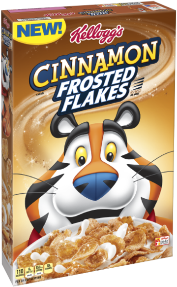 New Kellogg's Cinnamon Frosted Flakes - Kellogg's Cinnamon Frosted Flakes (480x608), Png Download