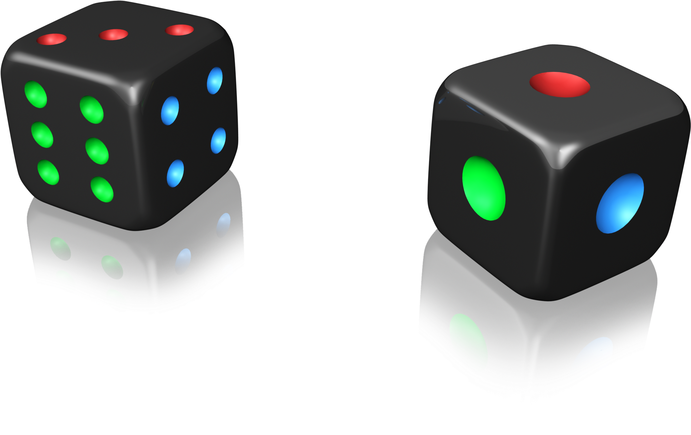 Dice Black Risk Backgammon Icon 812111 - ลูกเต๋า สี (3072x2304), Png Download