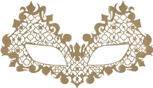 Face Lace Beauroque Mask Black (350x450), Png Download