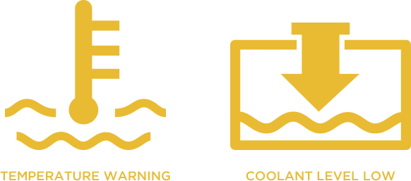 Warning Lights - Low Coolant Light Png (582x257), Png Download
