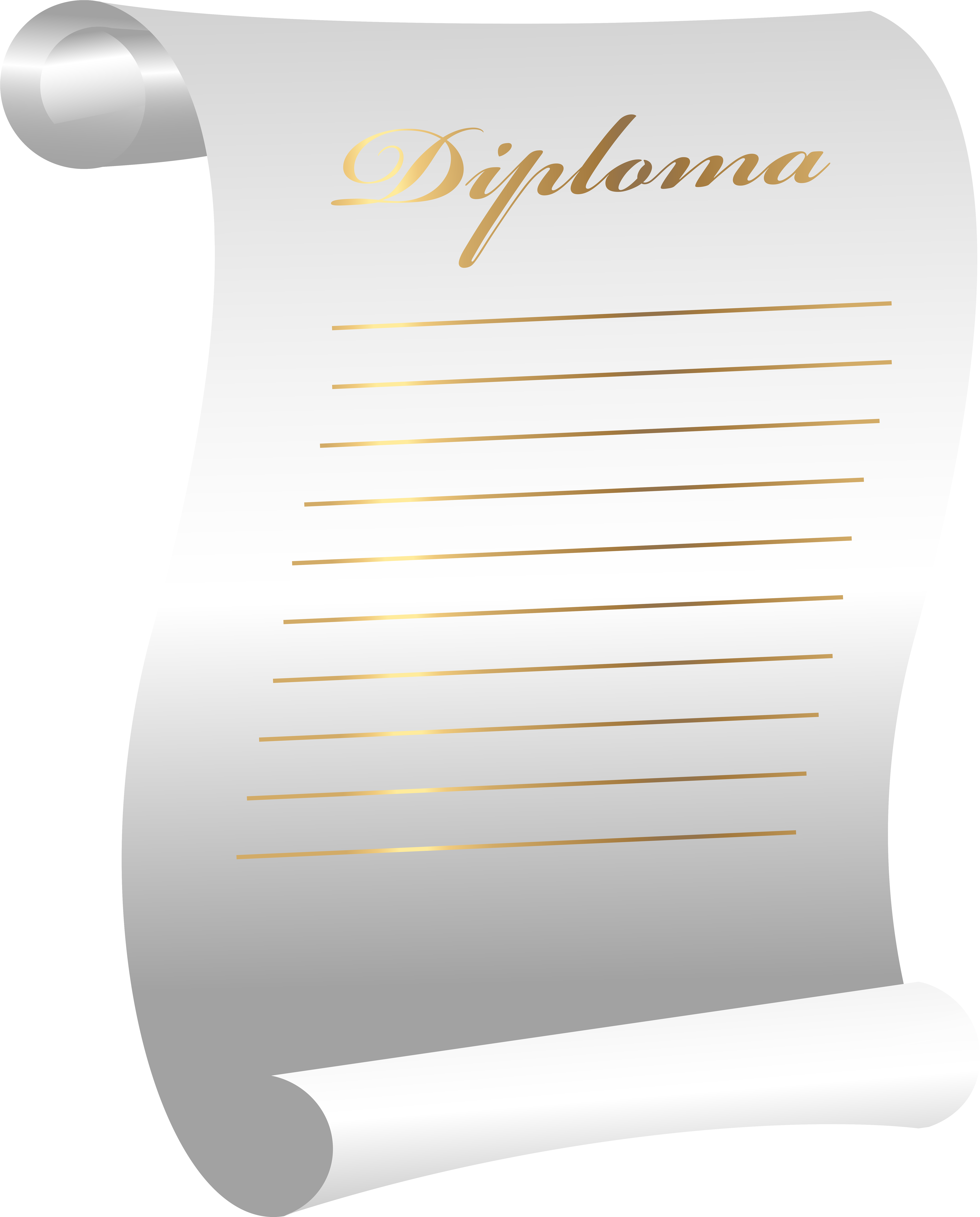 Diploma Clipart Png (6442x8000), Png Download