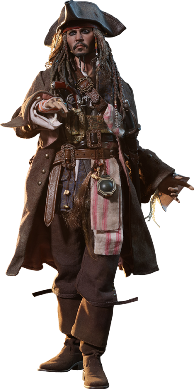 Jack Sparrow Sixth Scale Figure Png Png Images - Hot Toys Jack Sparrow Pirates Of The Caribbean: Dead (400x800), Png Download