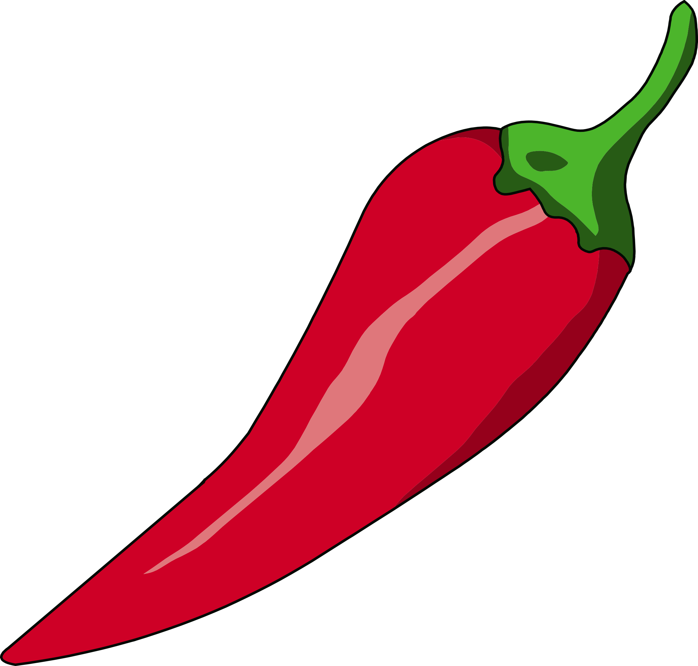 Plants Clipart Chilly - Clip Art Chilli (2400x2288), Png Download
