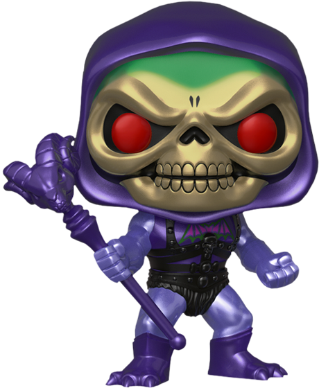 Masters Of The Universe - Metallic Skeletor Funko Pop (600x600), Png Download