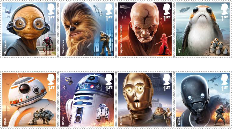 Pre-order The New Star Wars™ 2017 Stamps And Discover - Royal Mail Star Wars Stamps (776x432), Png Download