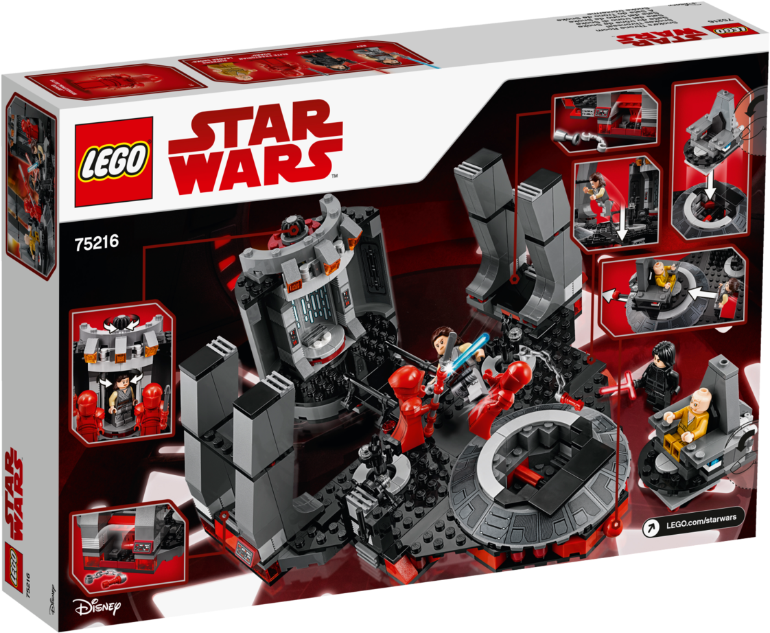 Lego 75216 Star Wars Snoke's Throne Room - Lego Star Wars Snoke's Throne Room (1325x1094), Png Download