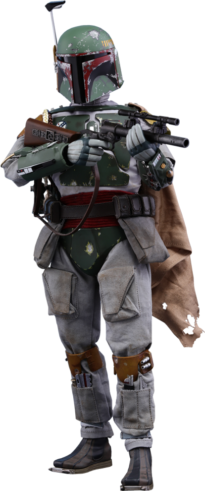 Hot Toys Boba Fett Sixth Scale Figure - Boba Fett (480x1000), Png Download