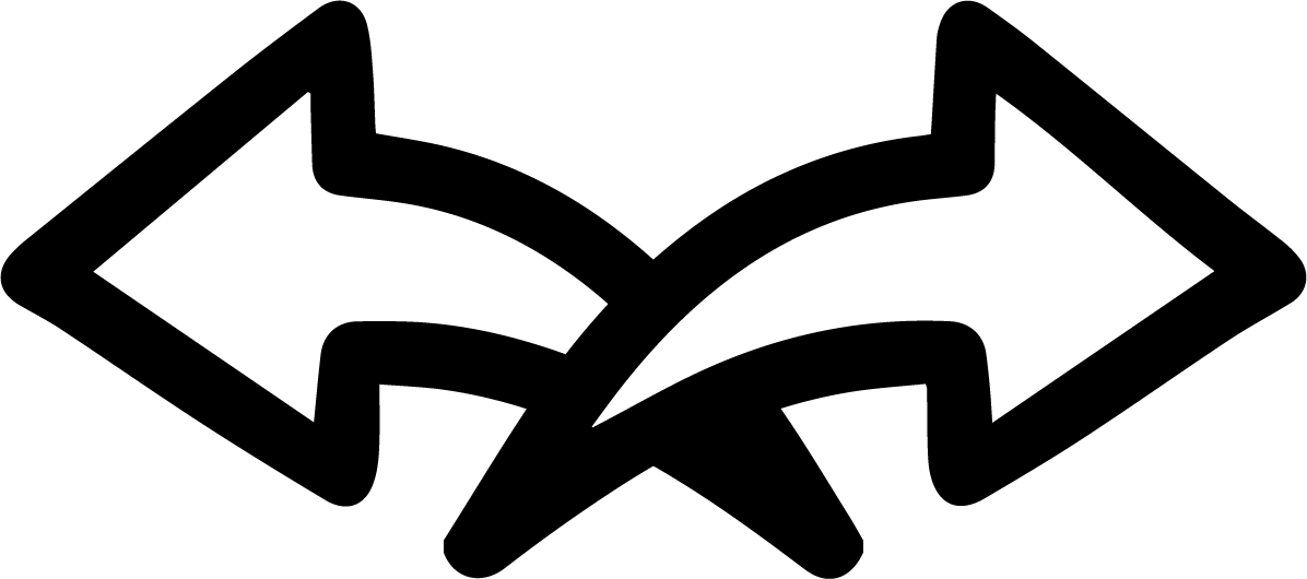 Back Hand Drawn Arrow Outline - Q-bot Limited (1196x530), Png Download