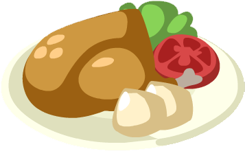 Roast Chicken Is A Main Dish - Restaurant City (356x356), Png Download