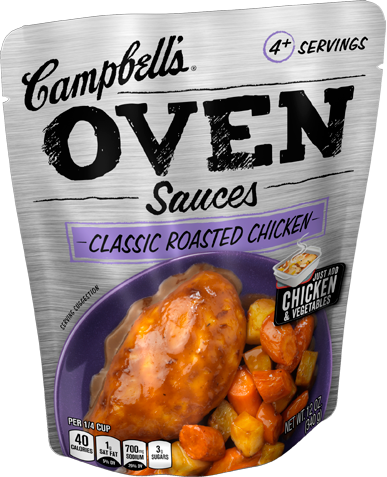 Campbell's Garlic Butter Chicken Sauce (387x477), Png Download