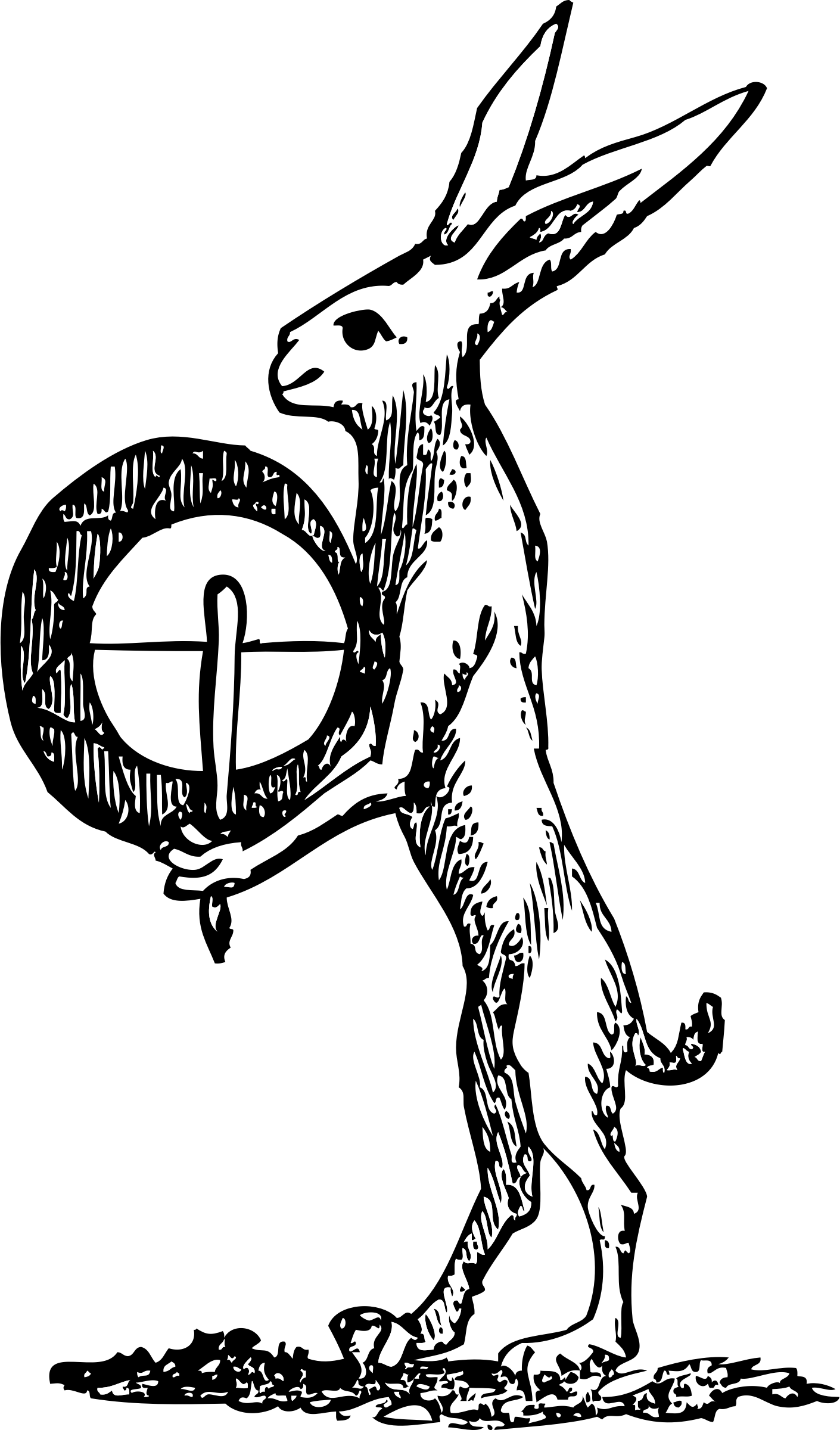 This Free Icons Png Design Of Hare And Tabor (1410x2400), Png Download
