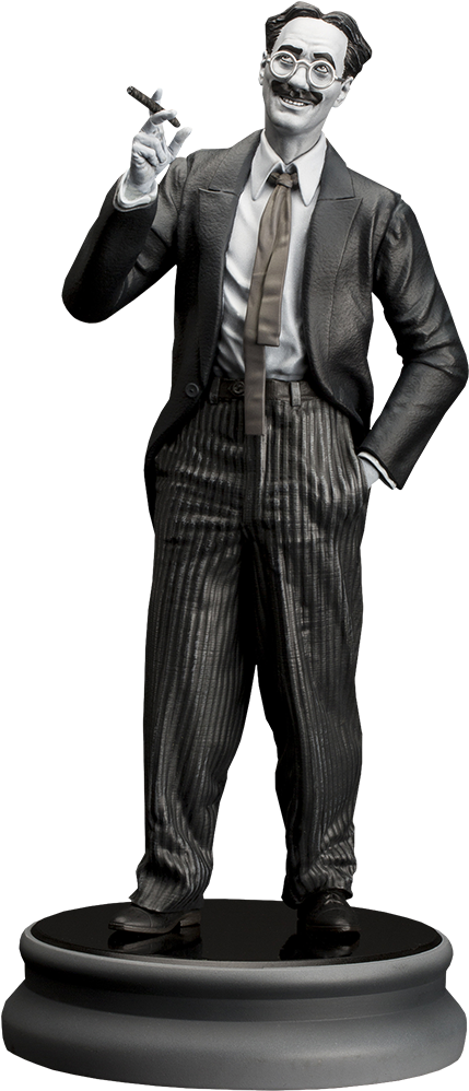 6" Groucho Marx Productions Inc Statue Groucho Marx - Groucho Marx Old & Rare Statue 26 Cm (480x1000), Png Download
