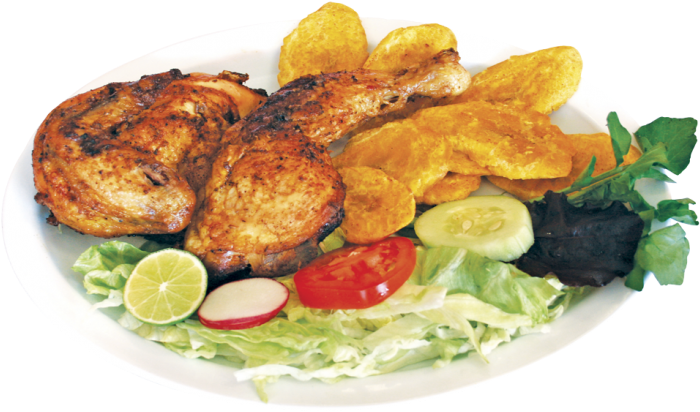 Half Oven Roasted Chicken - Pechuga De Pollo A La Plancha Png (732x441), Png Download