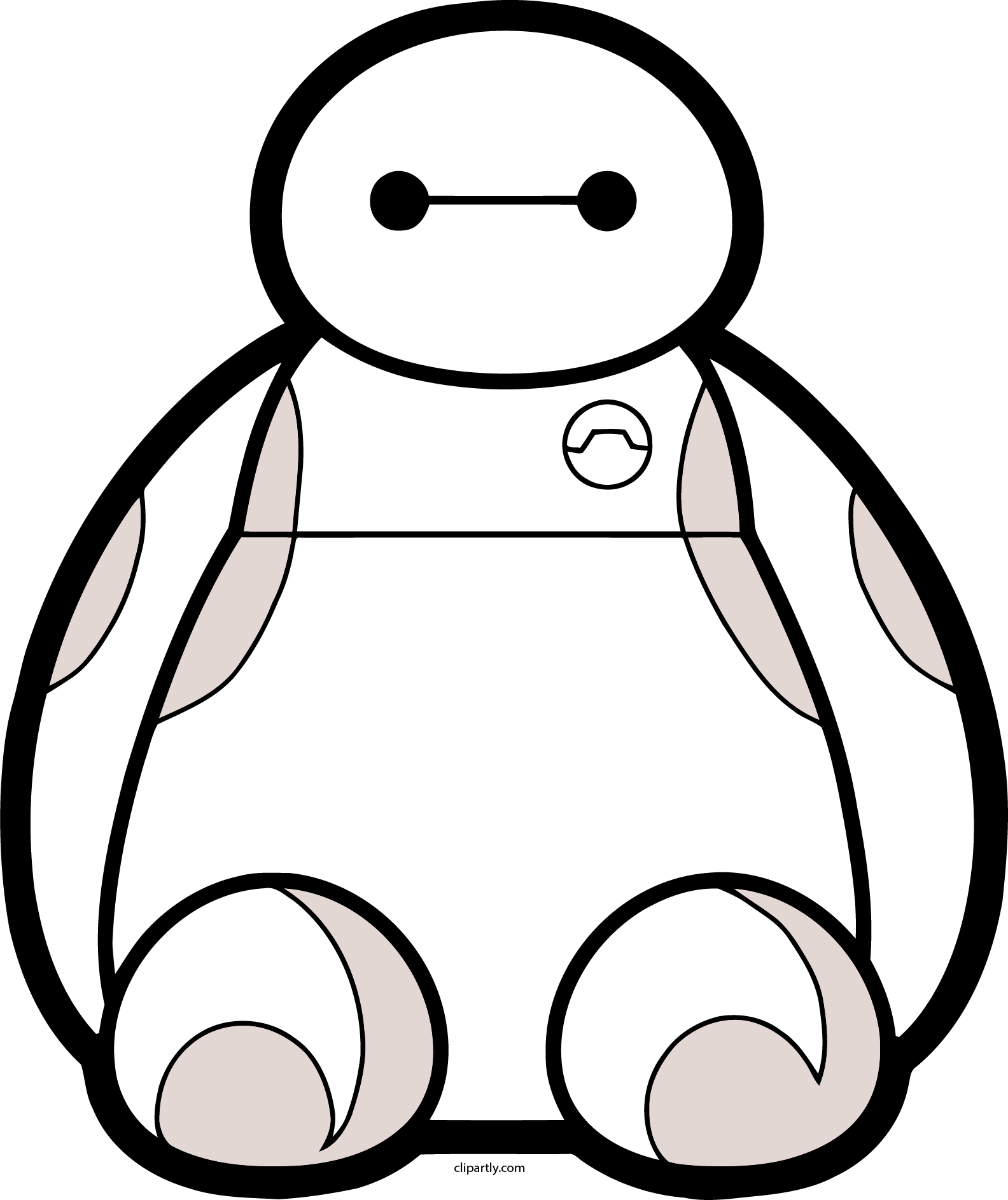 Baymax Front View Png Clipart - Big Hero 6 (1584x1886), Png Download