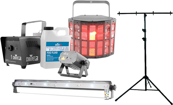 Chauvet Jam Pack Gold Light Stand - Chauvet Dj Jam Pack Gold Effect Lighting Package (600x600), Png Download