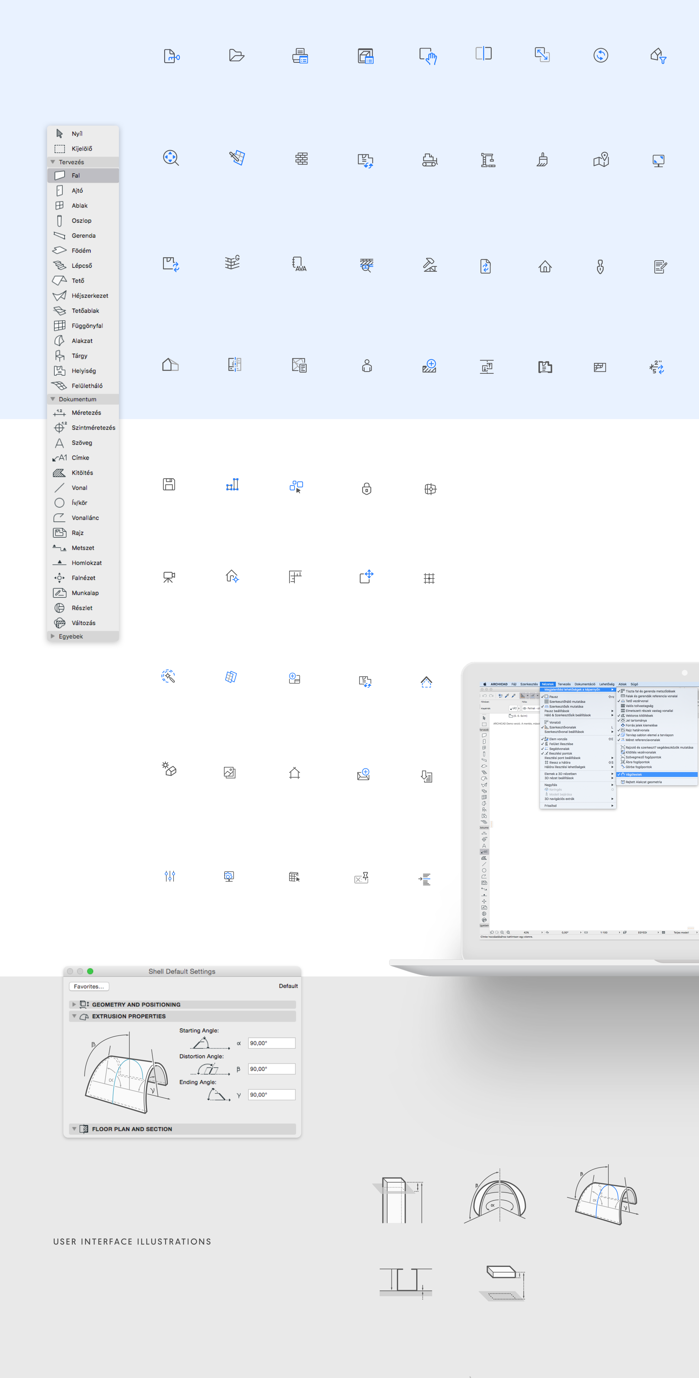Graphisoft Archicad Icon Set Design On Behance - Computer Program (2316x4564), Png Download