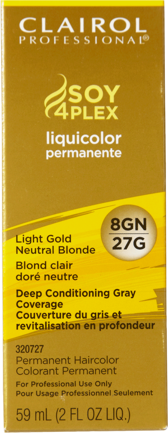 Clairol Professional 8gn/27g Light Gold Neutral Blonde - Clairol Professional Liquicolor 8gn/27g Light Golden (1500x1500), Png Download