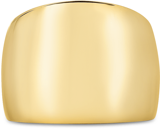 Roberto Coin Golden Gate 18k Yellow Gold Ring - Light (1600x1600), Png Download