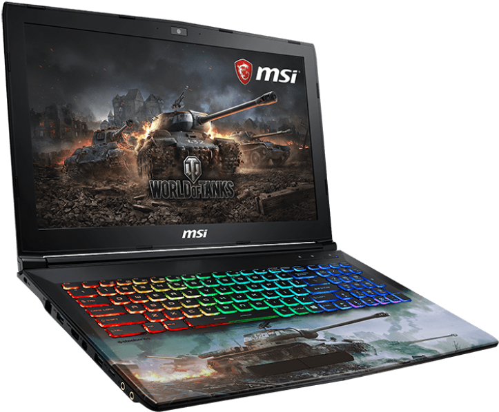 Support For Gp62m 7rex World Of Tanks Edition - Msi Gp62m 7rex Core I7-7700hq 8gb 1tb + 128gb Ssd Geforce (1024x819), Png Download