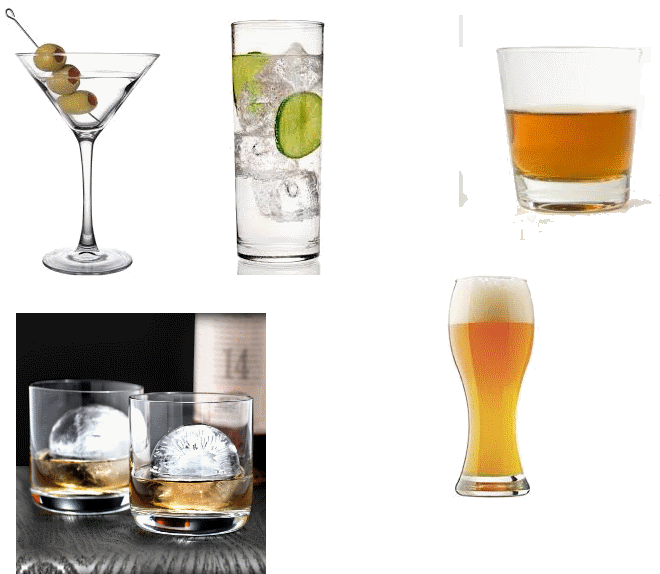 Some Images Of Various Types Of Glasses Containing - Tovolo - Sphere Ice Molds - 2 Pack (800x600), Png Download