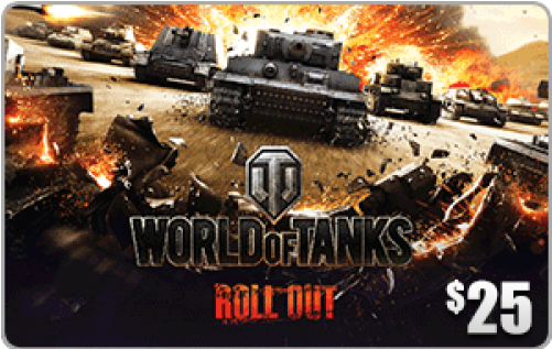 Net World Of Tanks $25 [digital Code] - World Of Tanks Theme (500x500), Png Download